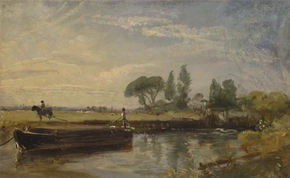 Lekter nedenfor Flatford Lock
