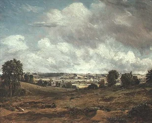 Dedham Vale fra East Bergholt (olje på lerret)