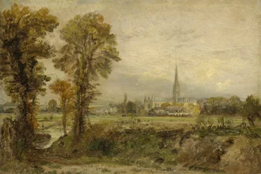 Fjernsyn over Salisbury katedral, 1821