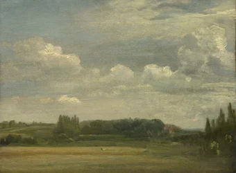 Østre Bergholtallmenning, Utsikt mot prestegården, 18. august 1813