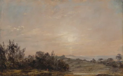 Hampstead Heath ser mot Harrow, 1821 til 1822.