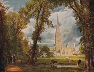 Salisbury katedral, 1823, c1915