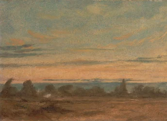 Sommer - Kveldslandskap, ca. 1825.