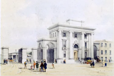 Inngang til Birmingham Station, 1838-39
