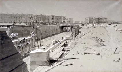 Hampstead Road Bridge, fra Camden-siden, 11. august 1836 (penn og blekk og vask på papir)