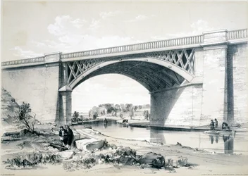 Nash Mill Bridge, nær Kings Langley, Hertfordshire, 1839
