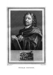 Nicolas Poussin , fransk maler, 1825.