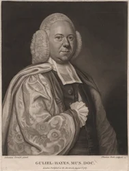Guliel Hayes, gravert av Thomas Park (1758-1834), 1787 (mezzotint)