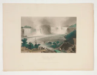 Niagara Falls (fra nær Clifton House), illustrasjon for Nathaniel Parker Willis