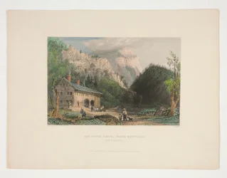 The Notch House, White Mountains, New Hampshire, illustrasjon for Nathaniel Parker Willis