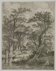 Elvescene, pub. av J. & W. Freeman, 1821