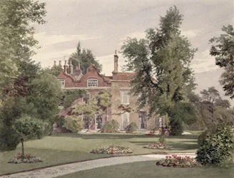 Sidevisning av Raleigh House, Brixton Hill, Lambeth, 1887
