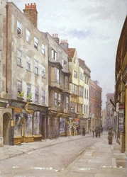 Utsikt over Hollywell Street vestover, Westminster, London, 1882