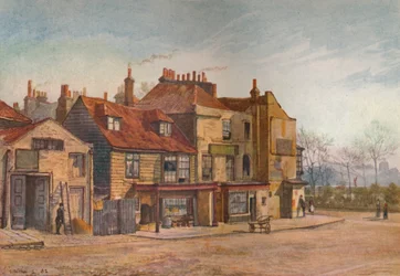 Utsikt over Lawrence Street, Chelsea, London, 1882