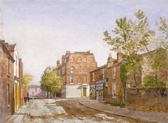 Utsikt over Mawson House, Chiswick Lane, Chiswick, London, 1882