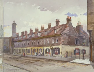 Utsikt over Old Pye Street, Westminster, London, 1883