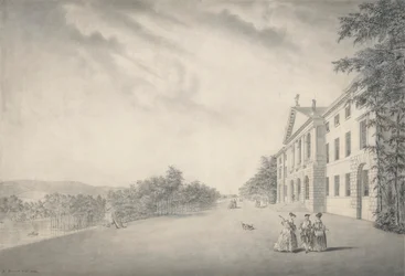 Østutsikt over West Wycombe House, Buckinghamshire
