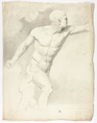 Borghese-gladiatoren fra statuen i Roma