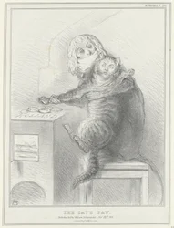 Spotprent på Talleyrand en Palmerston, 1832 The Cat