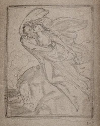 Uten tittel [To engler] (blyant)