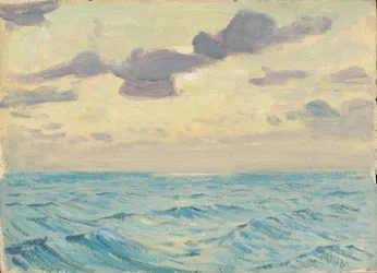 Sjølandskap, slutten av 1800-tallet - midten av 1900-tallet (olje på papir)