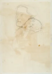 Akseptert, 1853 (penn og brunt blekk på vevd papir)