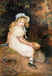«Lille frøken Muffet». 1884 (olje på lerret)