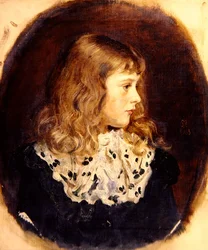 Portrett av frøken Margaret Millais (olje på lerret)