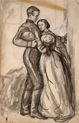 Studie til «Den svarte brunsvikeren», 1859