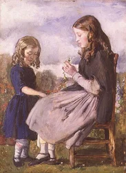 The Garland Weavers (olje på lerret)