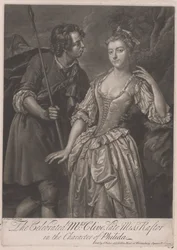 The Celebrated Mrs Clive, avdøde Miss Rafter, i rollen som Philida