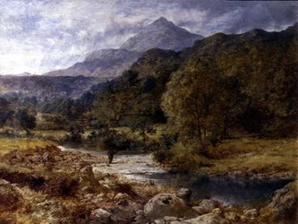 Moel Siabod fra Capel Curig, Nord-Wales