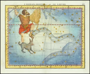 1776 - John Flamsteed - L#39;Eridan, Orion et Le Lievre (Eridanus Orion og Lepus)
