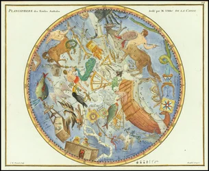 1776 - John Flamsteed - Planisphere of the Southern Stars