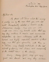 Et brev fra John Flaxman, 24. desember 1819 1904