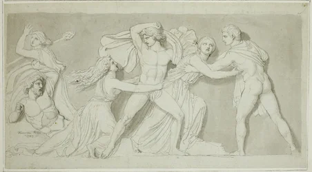 Amphion og Zethus befrir sin mor Antiope fra Dirce og Lycus#39; raseri