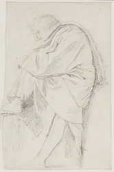 Mann innhyllet i tanker, ca.1790