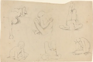 Studier av en mannsfigur