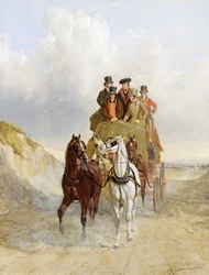 The Royal Mail Coach on the Road, 1841