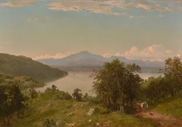 Kamelpukkel fra vestkysten av Lake Champlain 1852 (olje på lerret)