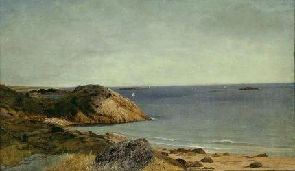 Rocky Coast, ca. 1860 (olje på lerret)