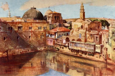 Jerusalem.- Hiskias basseng, 1902.