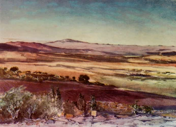 Hermon-fjellet fra bakkene til Tabor, 1902.