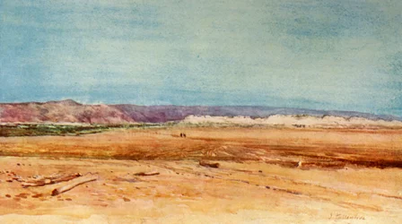 Den vestlige kysten av Dødehavet, 1902.
