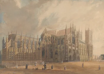 Nordøstutsikt over Westminster Abbey