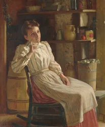 Meditasjon, ca. 1900-1910.