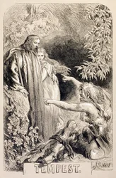 Illustrasjon for The Tempest, fra 