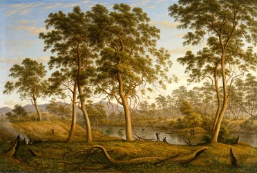 Innfødte ved Ouse-elven, Van Diemens land