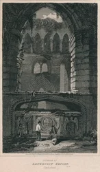 Interiør i Lanercost Priory. Cumberland, 1814