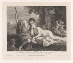Venus forteller Adonis historien om Hippomenes og Atalanta Venus relatert til Adonis, historien om Hippomenes og Atalanta (tittel på objekt) Hovedmalerier av England (serietittel) The Most Capital Paintings in England (serietittel)